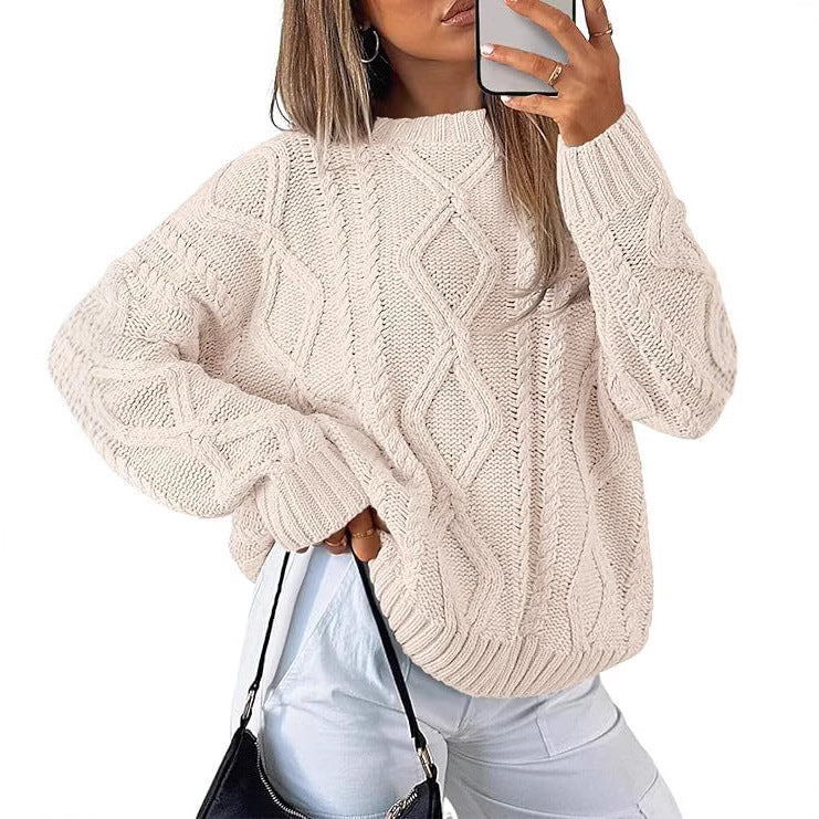 Dame Grovstrik Pullover Stilla