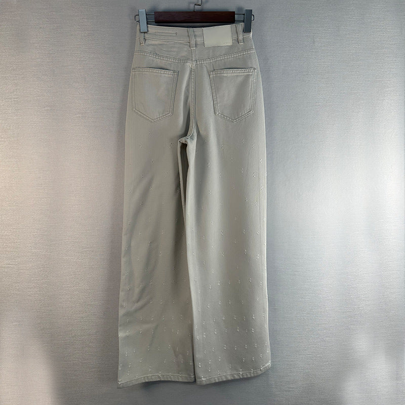 Dame højtaljede jeans med bredt ben Stilla
