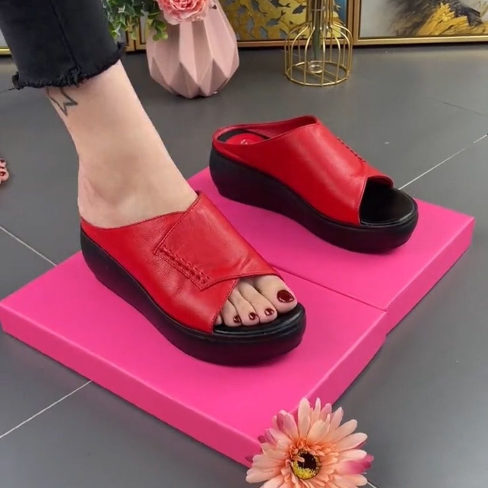 Dame åbne klipklapper med ergonomisk fodseng og skridsikker sål Stilla