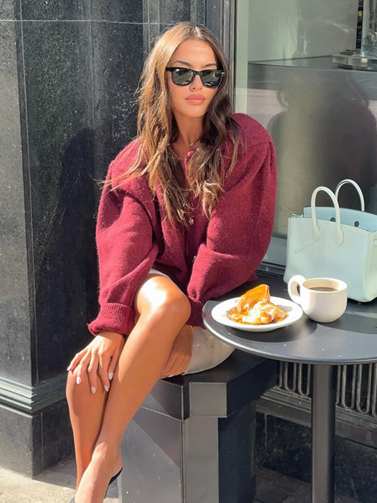 Dame cropped Chiffon-jakke med blomsterapplikationer Stilla