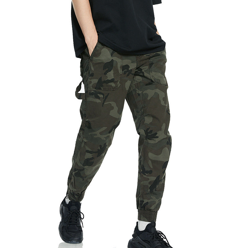 Herrer Camo Utility Cargo Bukser Stilla