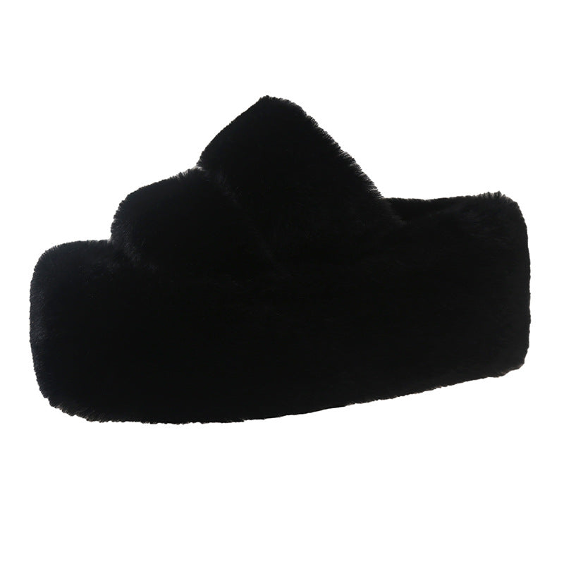 Femme Cozy Kunstpels Hjemmesko Slides Stilla