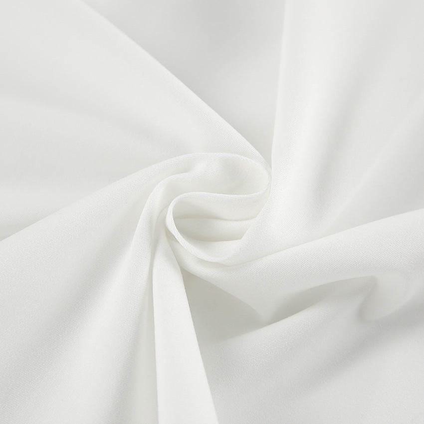 Dame elegant Bluse med plisserede ærmer og knaplukning Stilla