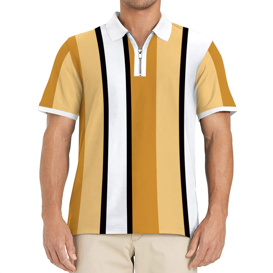 Herre polo t-shirt med stilfulde striber Stilla