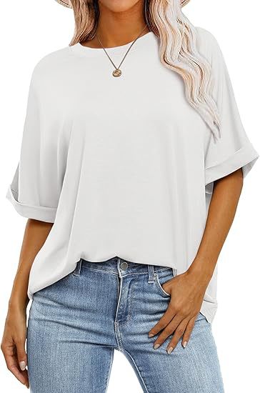 Dame casual kortærmet bluse med afslappet snit Stilla