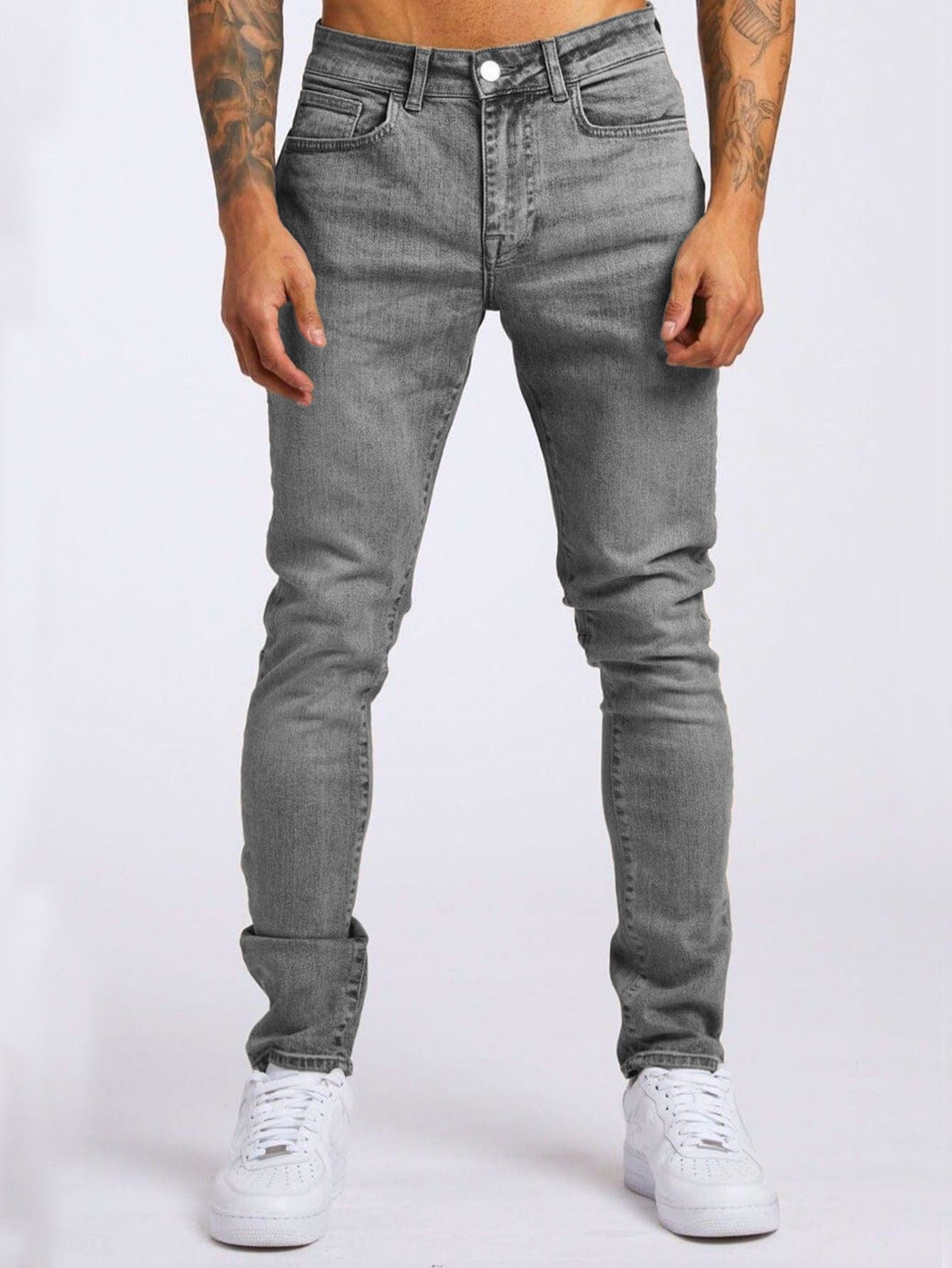 Herre Slim Fit Jeans med høj elasticitet og moderne design Stilla