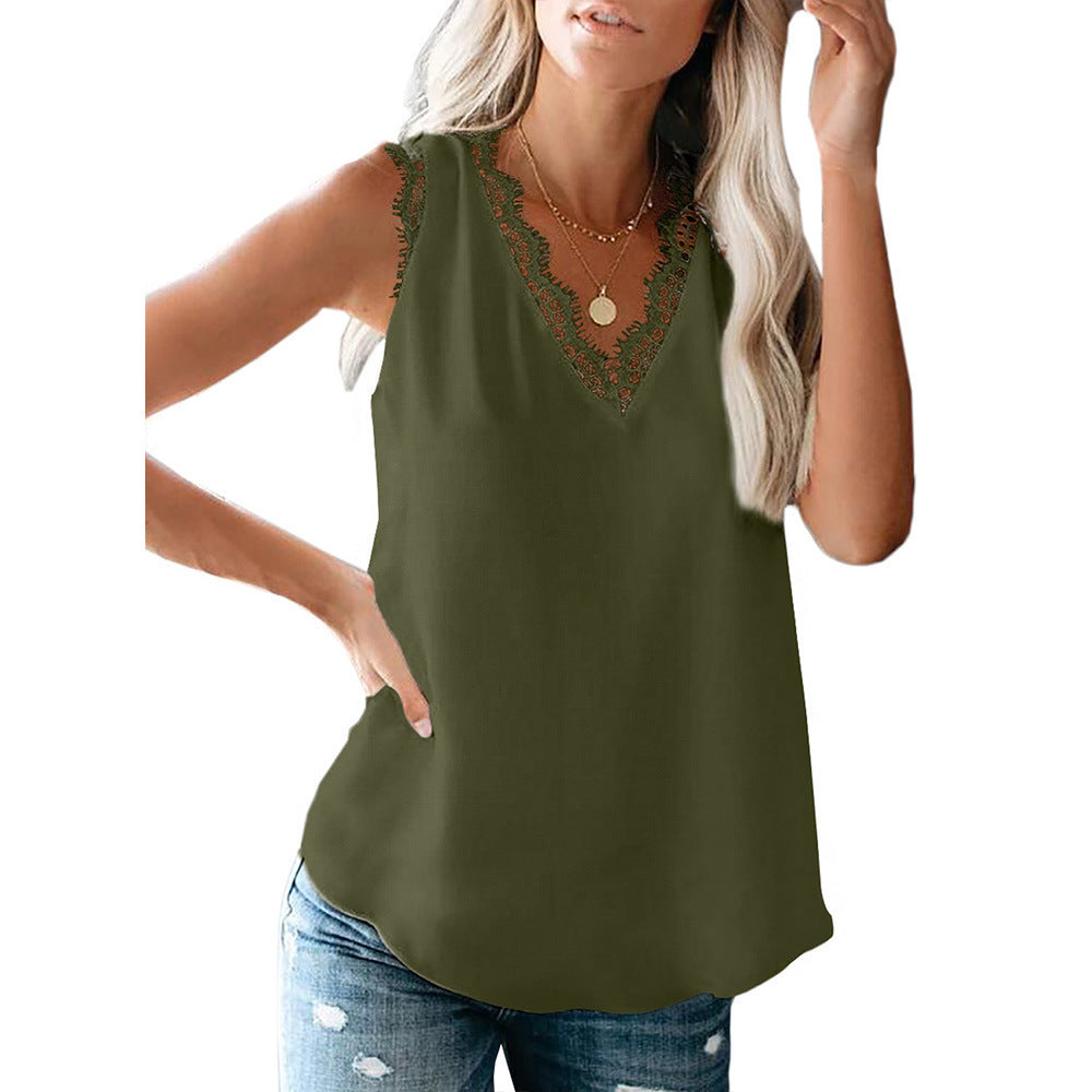 Dame spidse dekoreret blouse Stilla