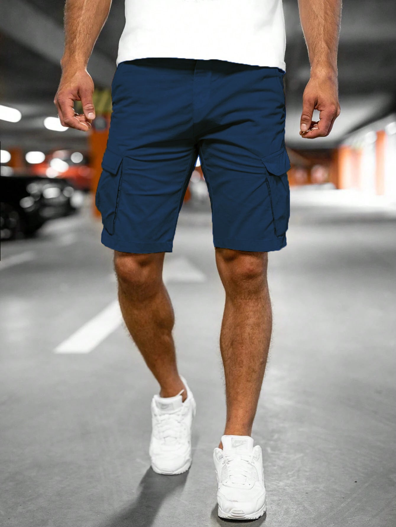 Herren multifunktionale Cargo-Shorts med praktiske sidelommer Stilla