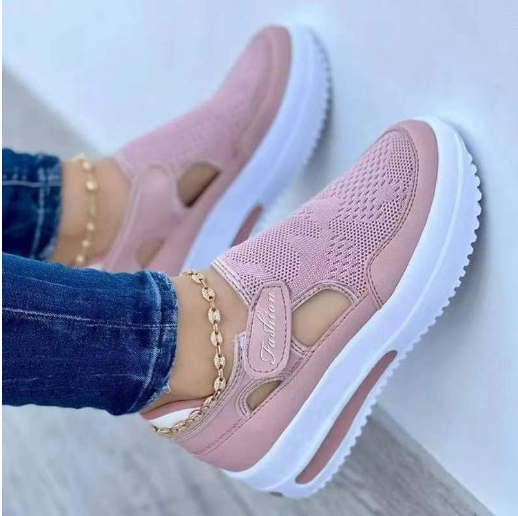 Dame Slip-On Sneakers med åndbart mesh og trendy design Stilla
