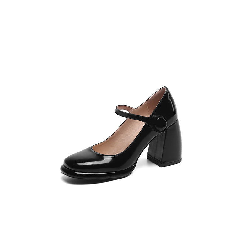 Femme Mary Jane blokhæl pumps Stilla