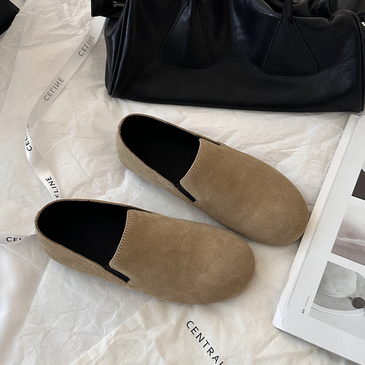 Femme SUEDE Slipper Mules Stilla