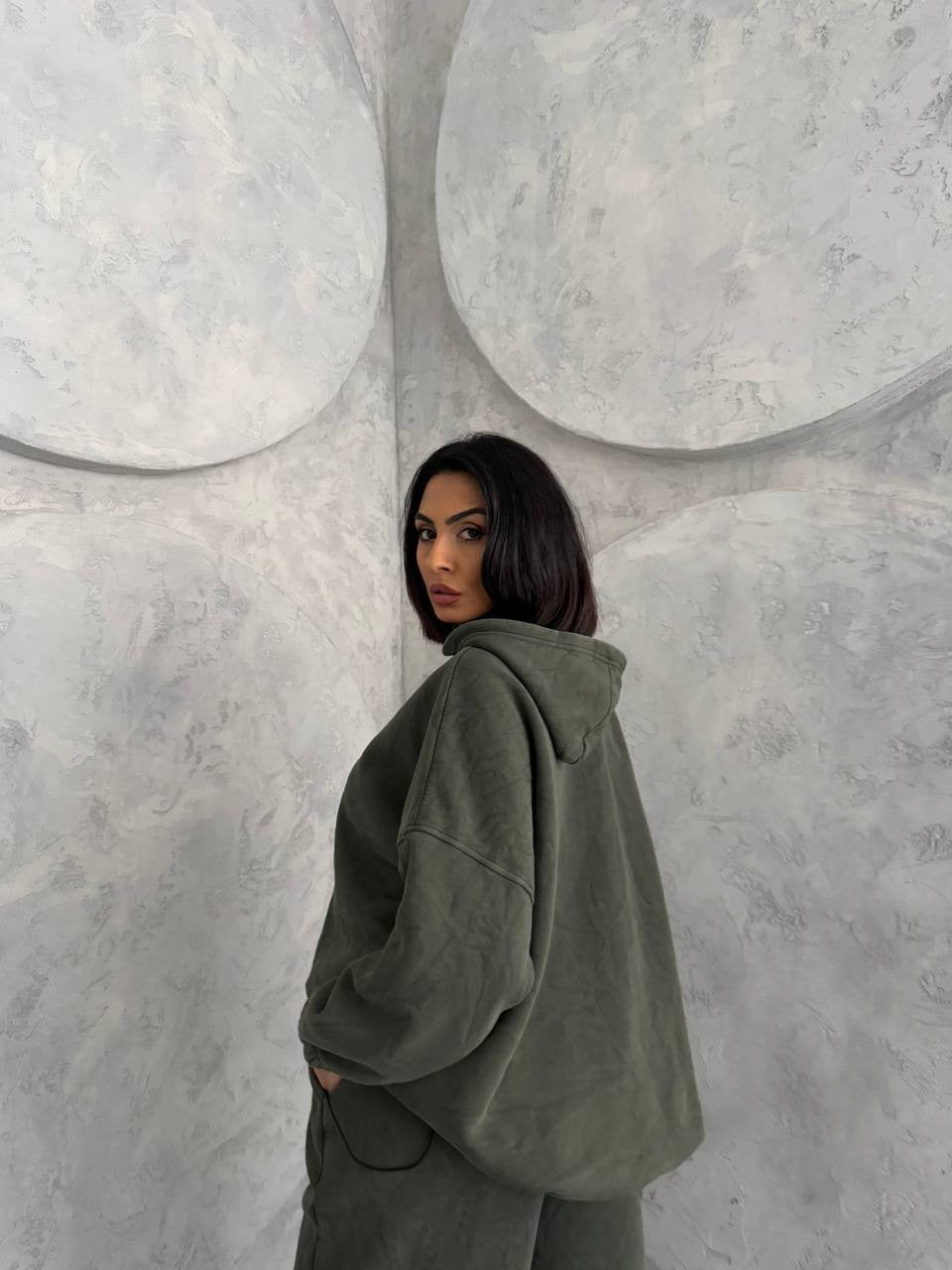 Dame afslappet hoodie- og buksesæt Stilla