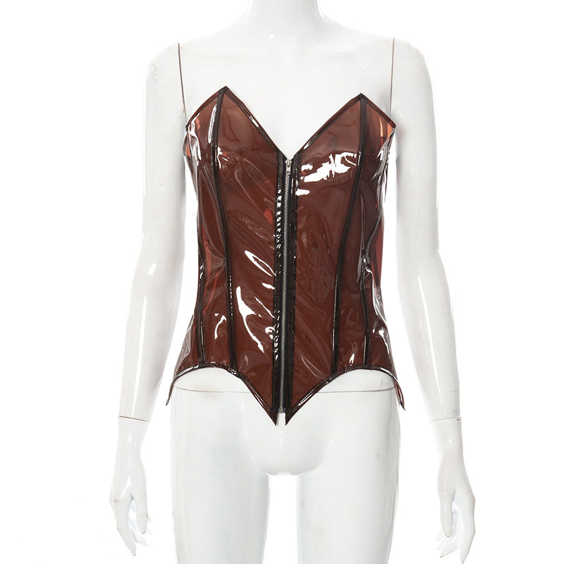 Femme Struktureret Korset Top Stilla