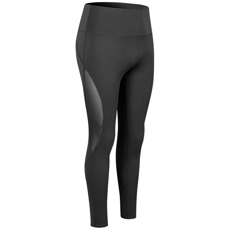 Dame Højskårne Sport-Leggings med åndbart mesh og elastisk talje Stilla