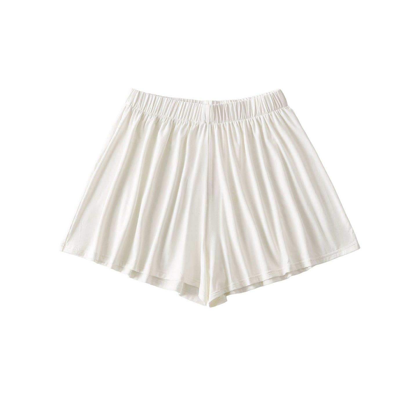 Dame afslappede shorts med elastisk talje og svajende kant Stilla