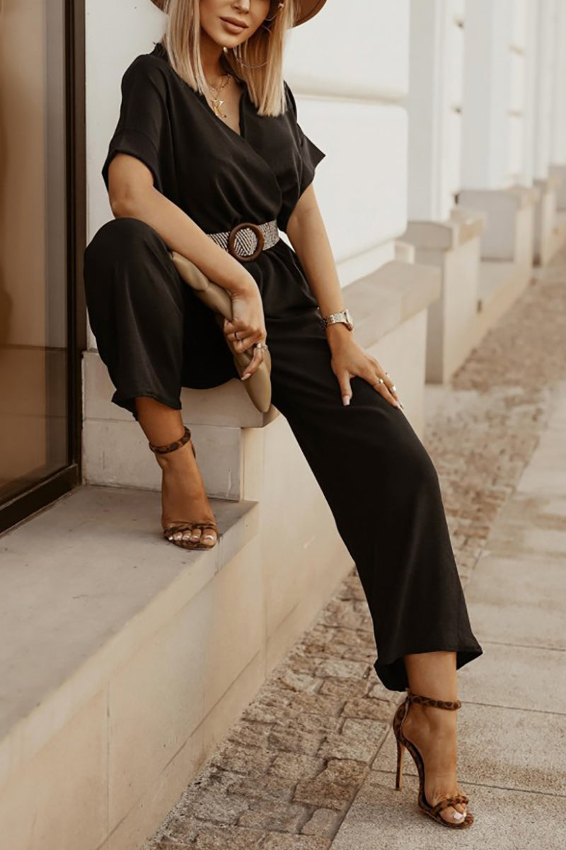 Stilla | Faux Wrap Bred Ben Jumpsuit