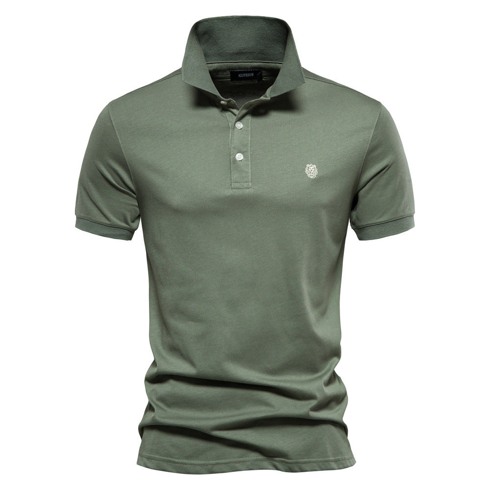 Herre poloshirt med elegant krave og åndbart bomuldsquality Stilla