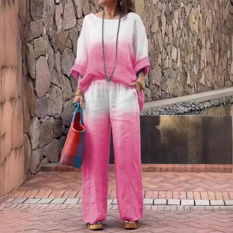 Dame Letvægts To-delt Afslappet Jumpsuit Sæt Stilla