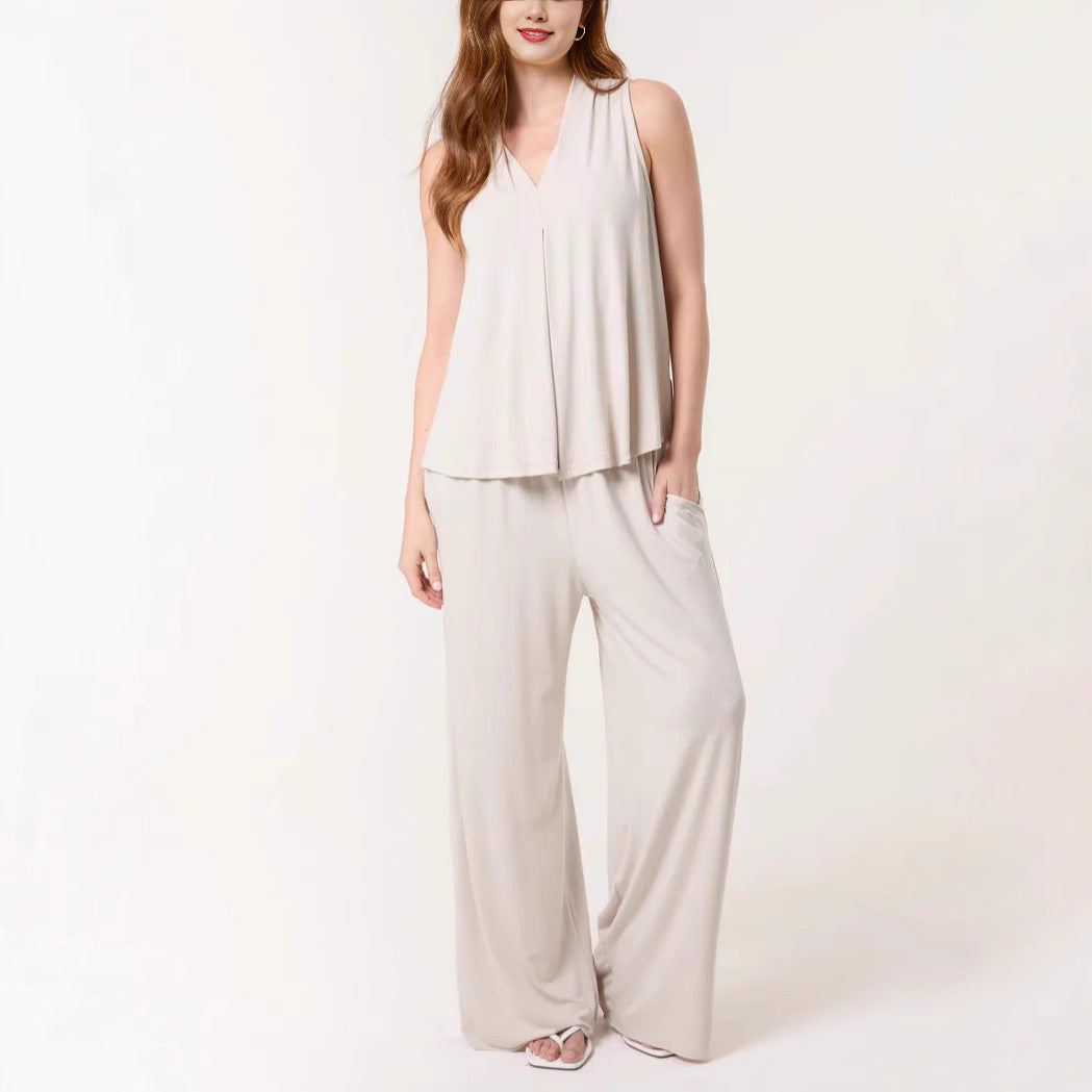 Dame Flydende Ærmeløs Jumpsuit Stilla