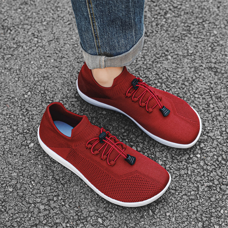 Herrer Åndbare Slip-On Sneakers med Elastisk Lukning Stilla