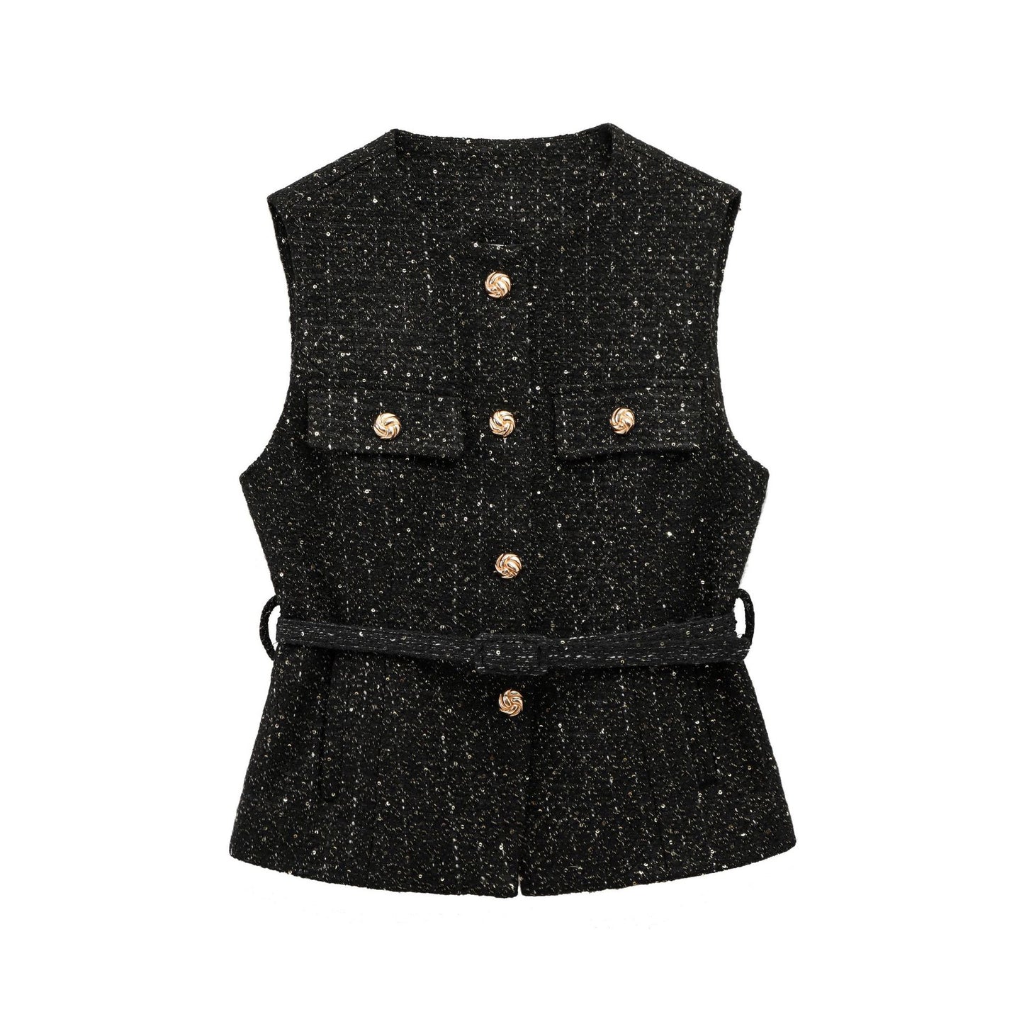 Femme Struktureret ærmeløs utility vest Stilla