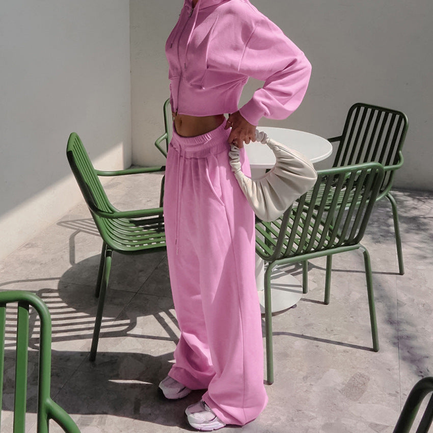 Dame fritids jumpsuit-sæt med høj talje og løs pasform Stilla