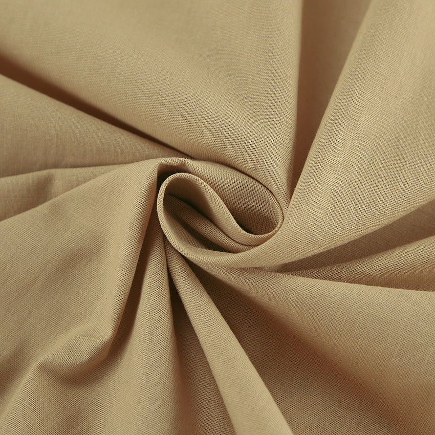 Dame afslappet linned skjorte og palazzo bukser sæt Stilla