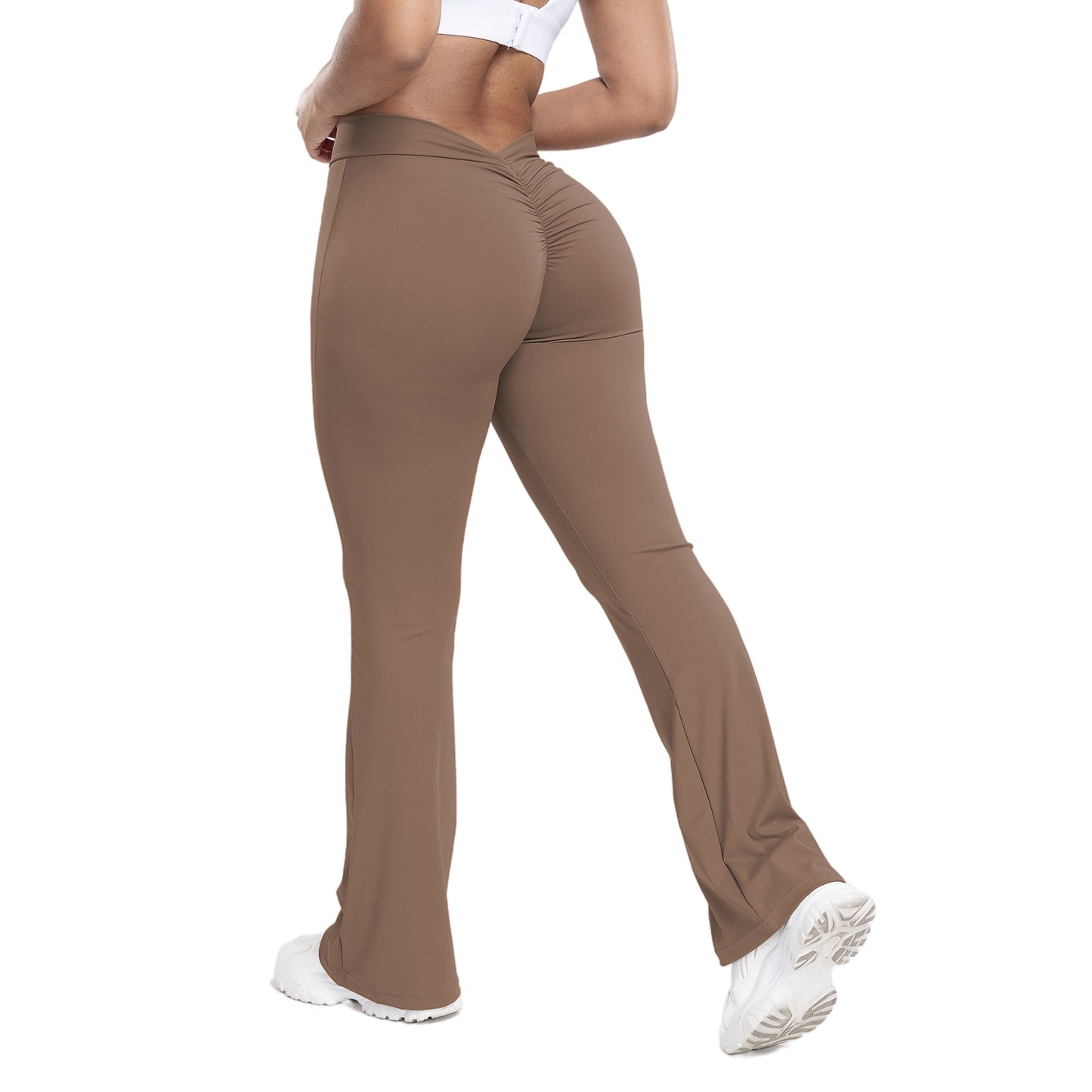 Dame sportleggings med høj talje og rynk Stilla