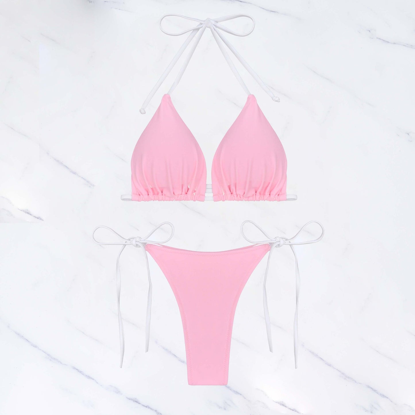 Dame triangel-bikini-sæt med justerbare snøringer og høj kvalitet stof Stilla