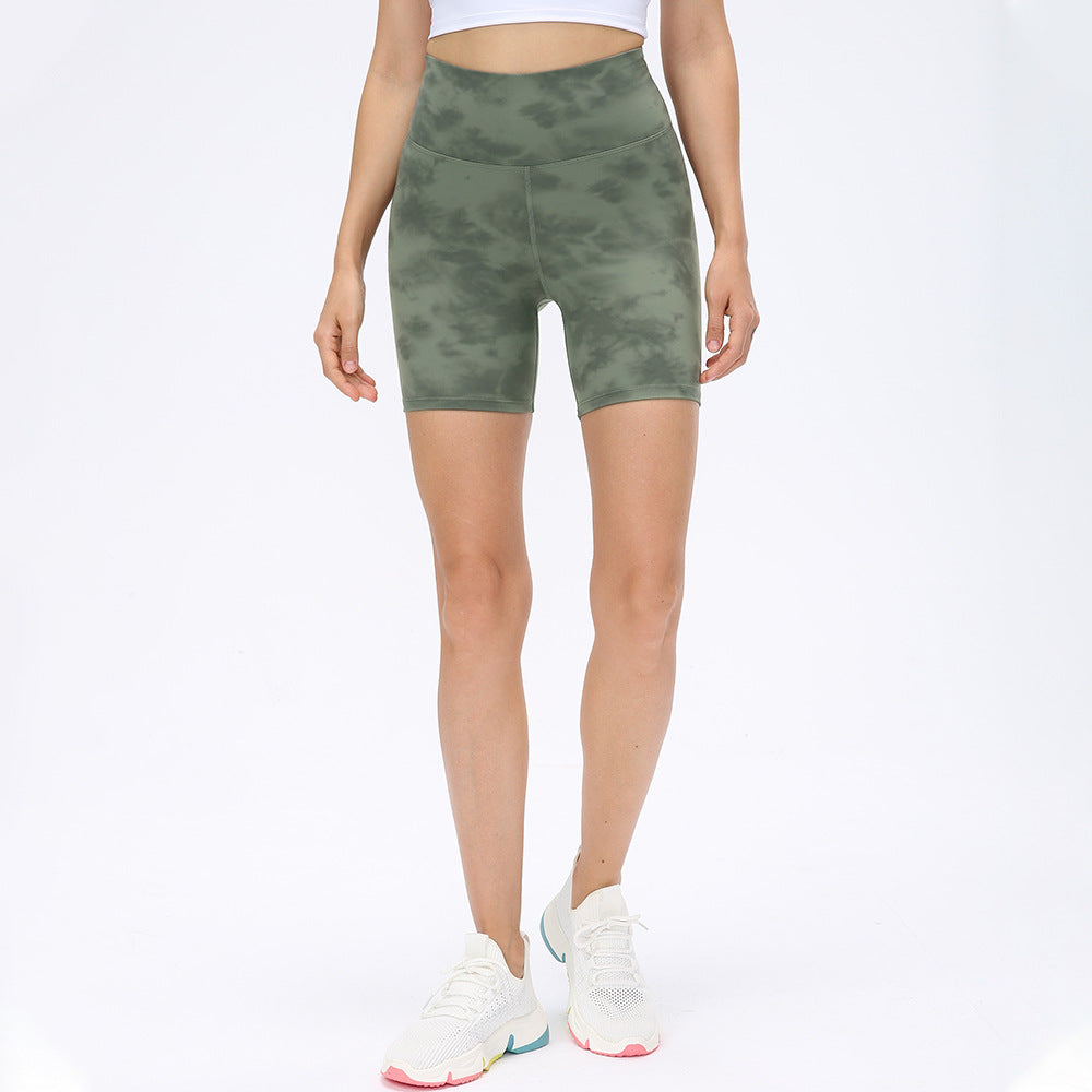 Stilla | Dobbelt Sidet Brocade Børstet Yoga Shorts Nude Følelse, Høj Talje, Hofte Løft Fitness Bukser