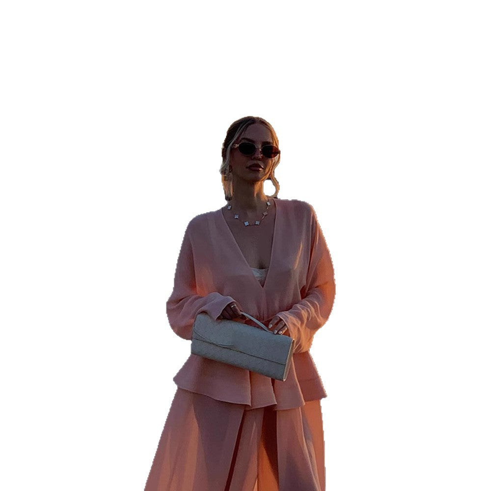 Dame elegant bluse med vidt snit og rynkedetaljer Stilla