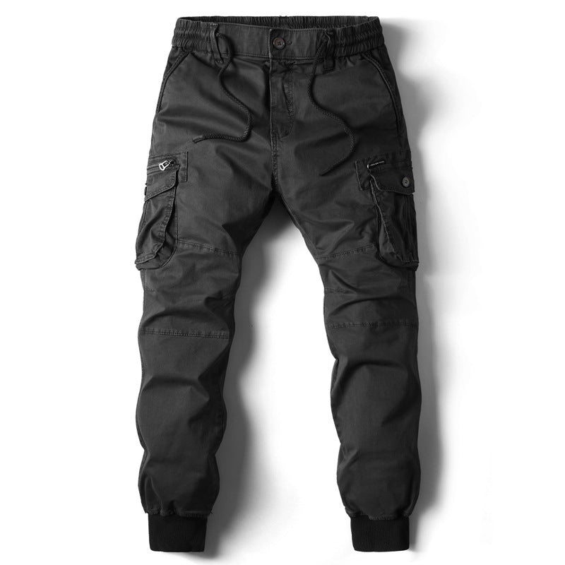 Herrer Cargo Jogger med justerbare manschetter og utility-lommer Stilla