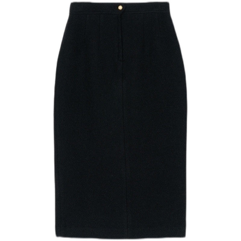 Dame Elegant blyantskørt med fint strukturmønster Stilla