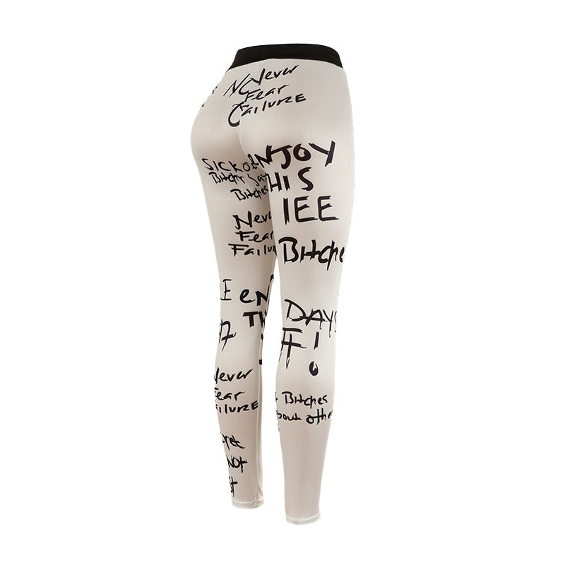 Dame grafiktryk leggings Stilla