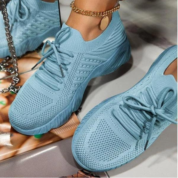 Dame Sporty Sneakers med åndbart mesh-oberstof Stilla