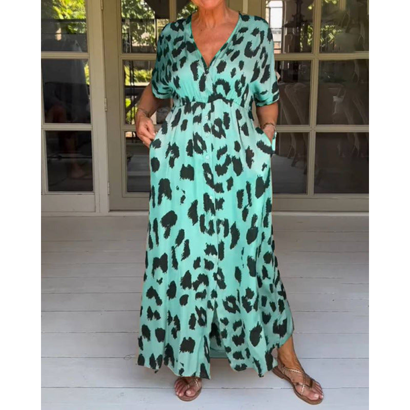 Dame Dyrprint Maxikjole Stilla