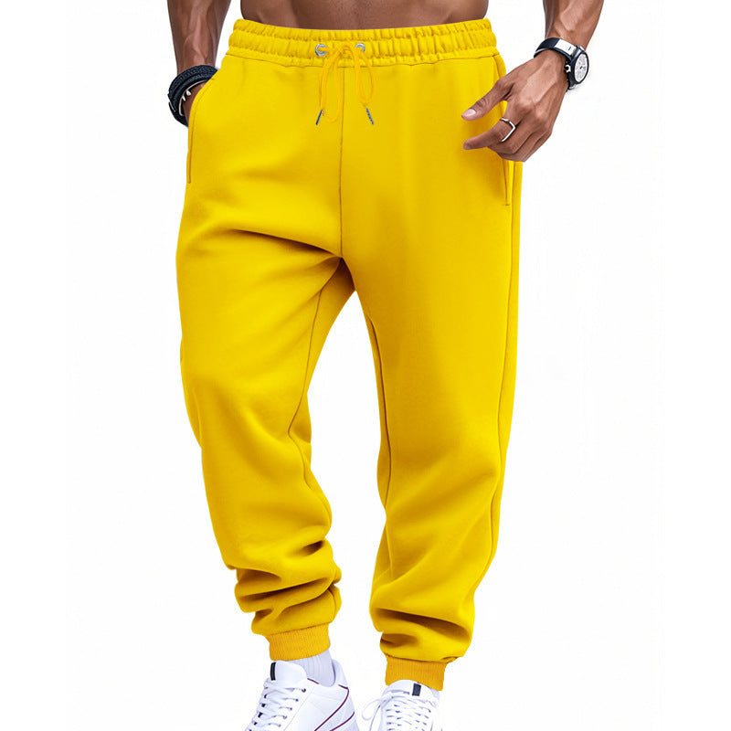 Herre sporty joggingbukser med elastisk talje og sidelommer med lynlås Stilla
