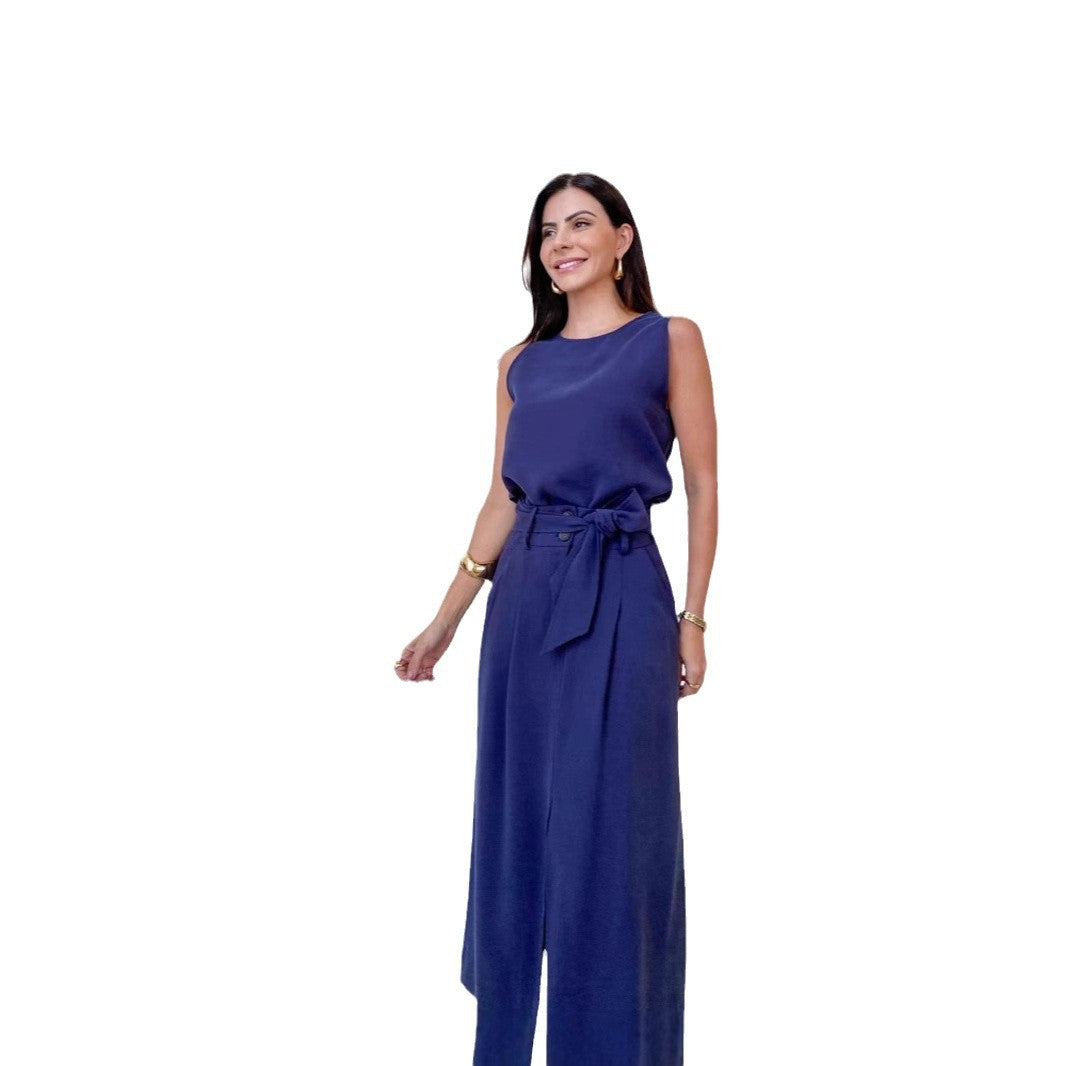 Dame Chic Bindebælte Jumpsuit Stilla