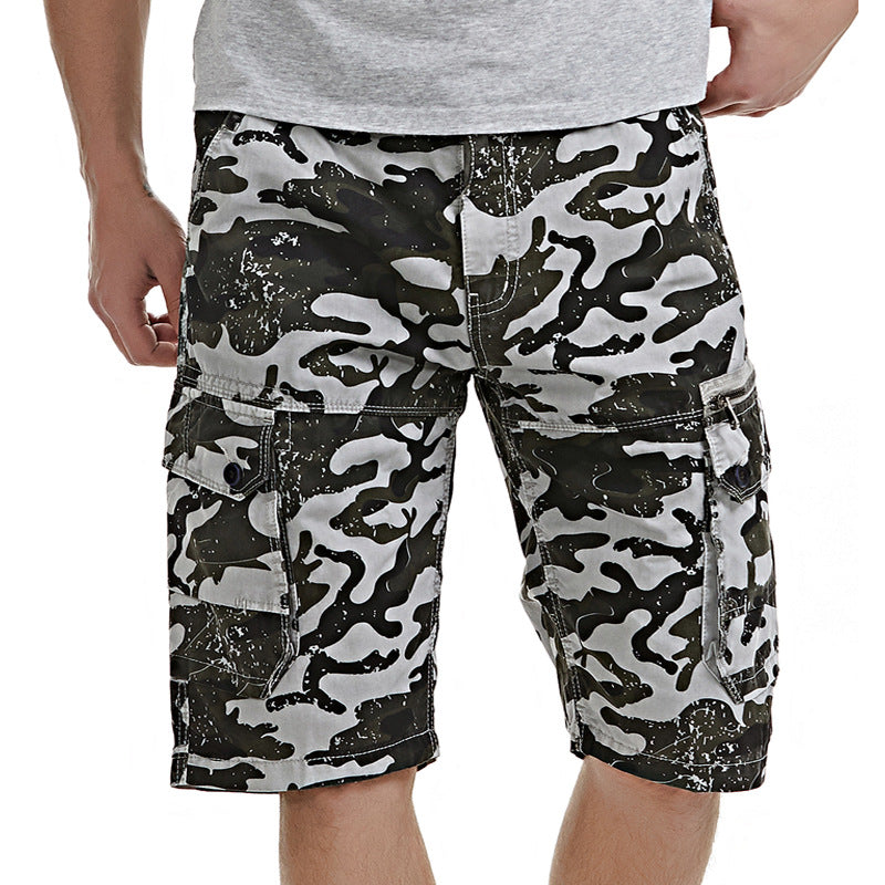 Herre Cargo Shorts med Utility-lommer Stilla