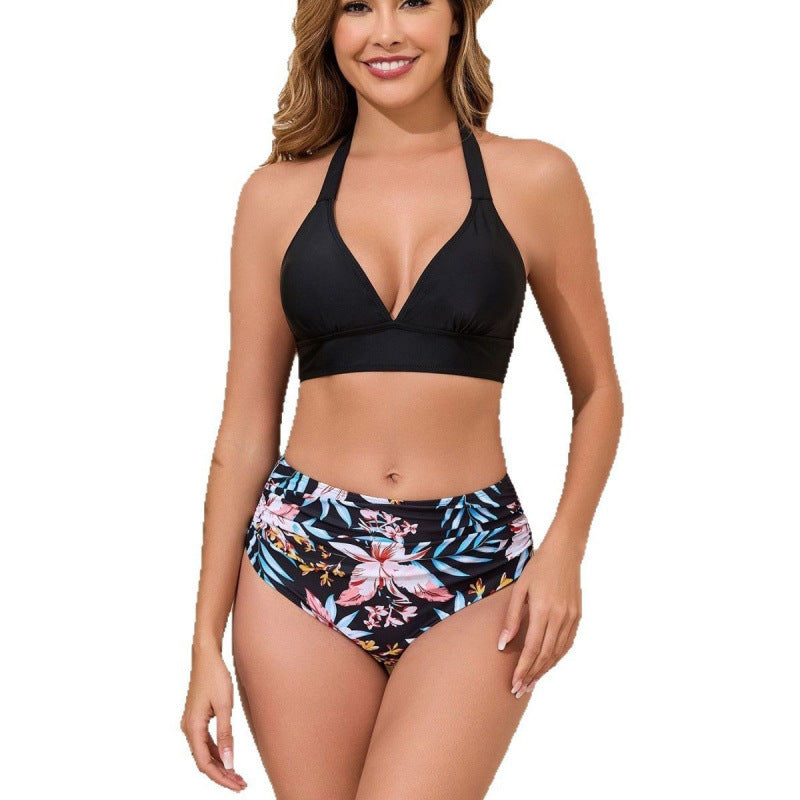 Dame bikini sæt med justerbar triangle top og højt skåret trusser Stilla