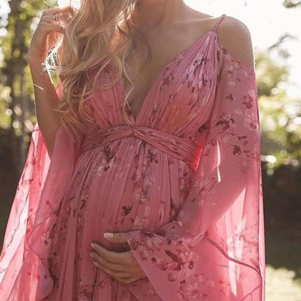 Stilla | Elegante Maxi Kjole Med Paisley Blonde Trim