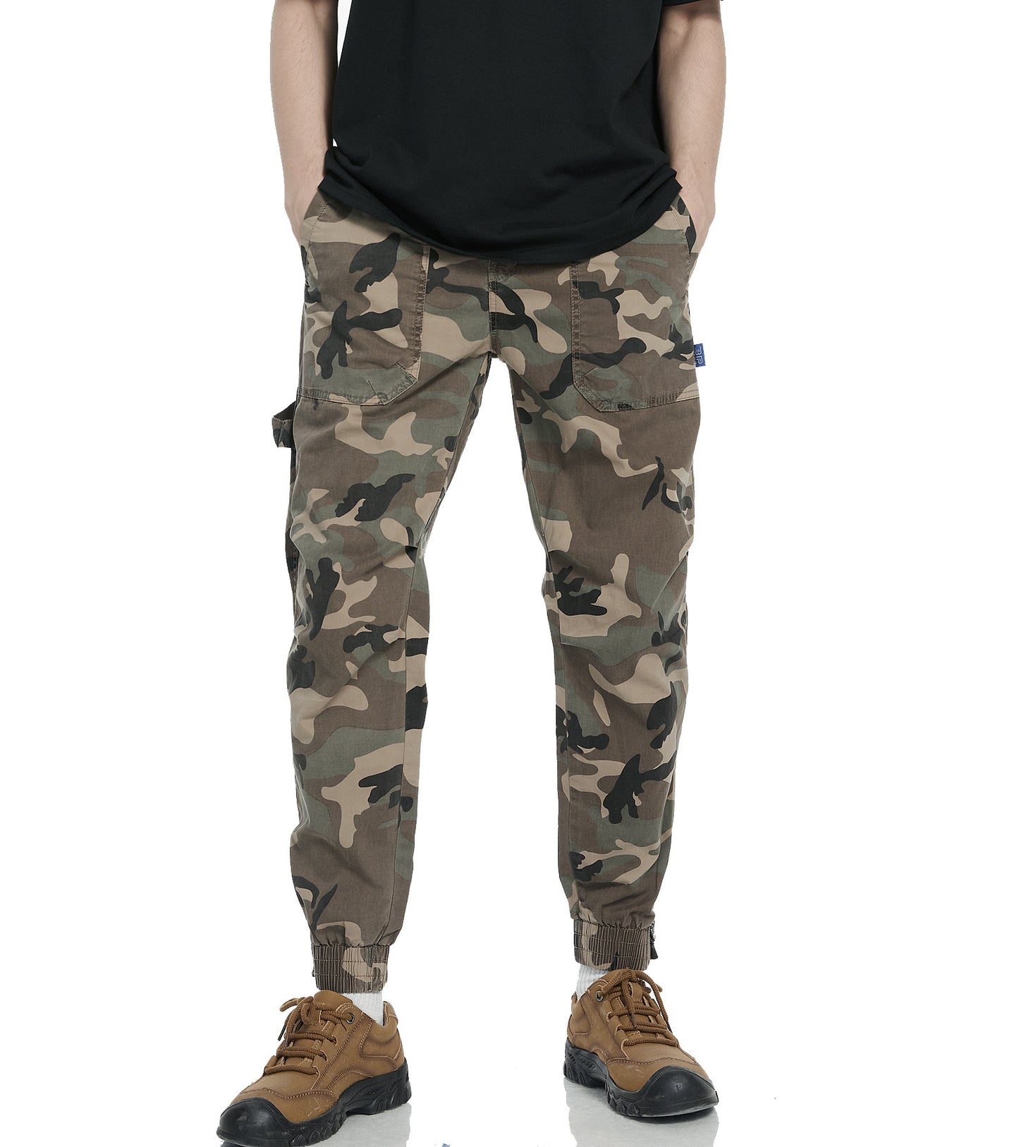 Herrer Camo Utility Cargo Bukser Stilla
