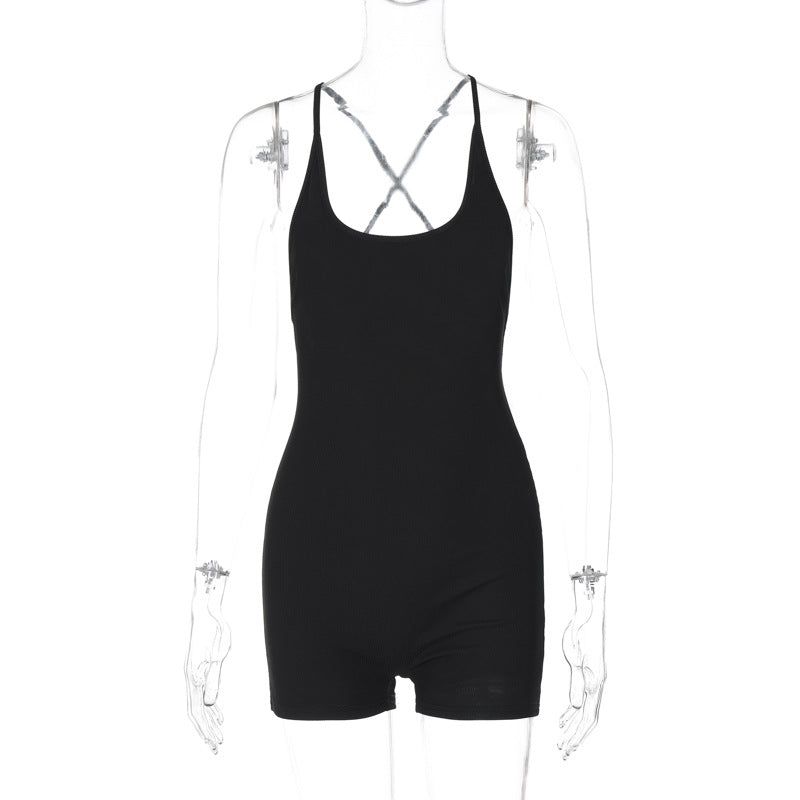 Damer Sportswear Jumpsuit med Racerback-design Stilla