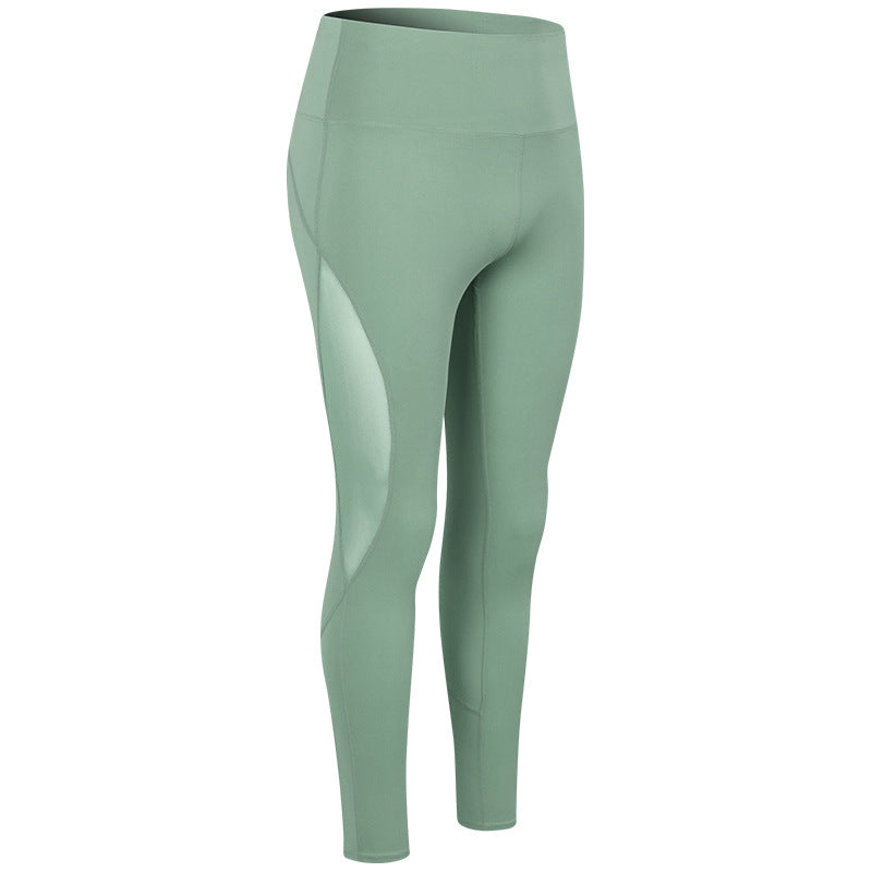 Dame Højskårne Sport-Leggings med åndbart mesh og elastisk talje Stilla