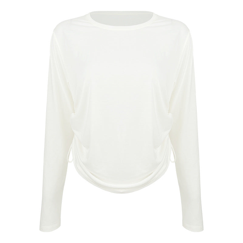 Dame afslappet langærmet skjorte med justerbar søm og åndbare egenskaber Stilla