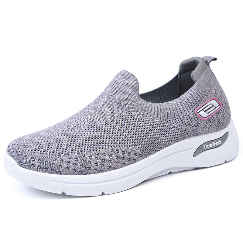 Dame Komfortable Slip-On Sneakers med stødabsorberende sål og elastisk overdel Stilla