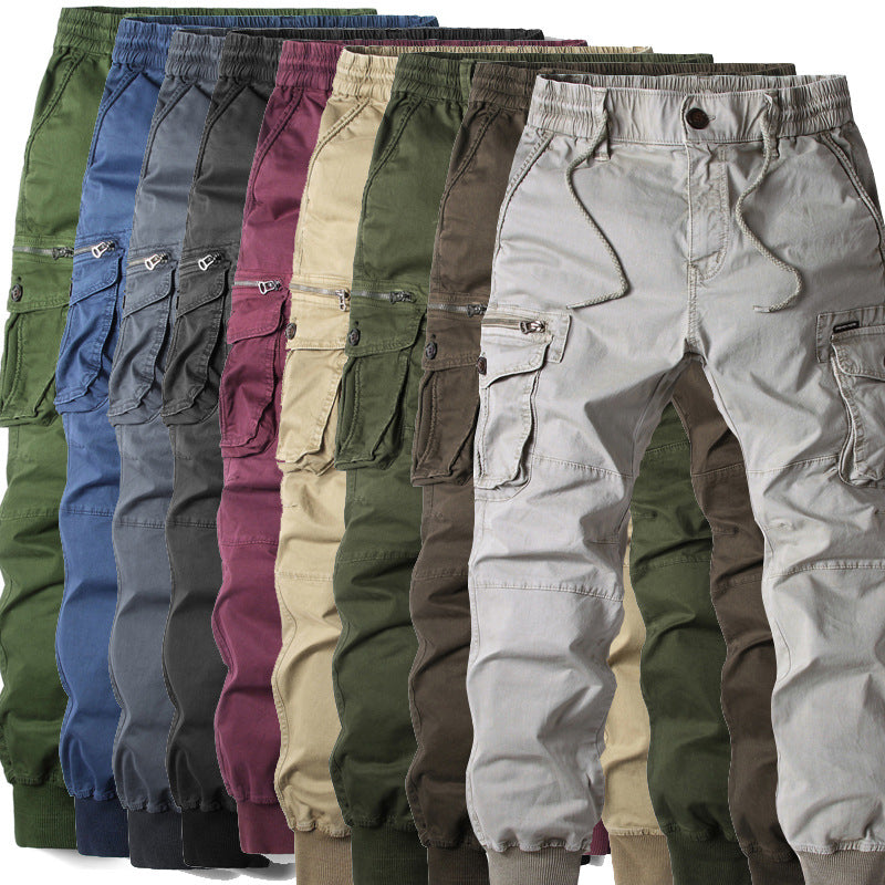 Herrer Cargo Jogger med justerbare manschetter og utility-lommer Stilla