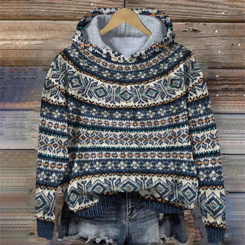Stilla | Etnisk Retro Hoodie