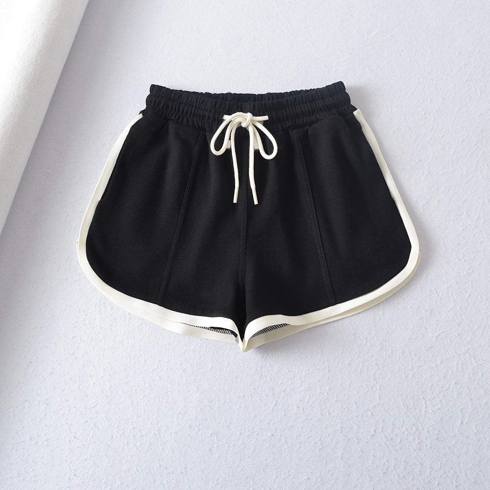 Dame Sporty Sweatshorts med elastisk talje og praktiske lommer Stilla