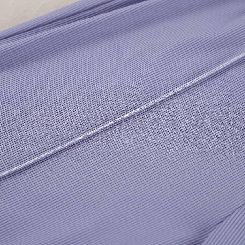 Dame Cropped Top og bred Bukse Sæt med Knapdetalje Stilla